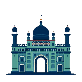 Charminar illustration, Hyderabad