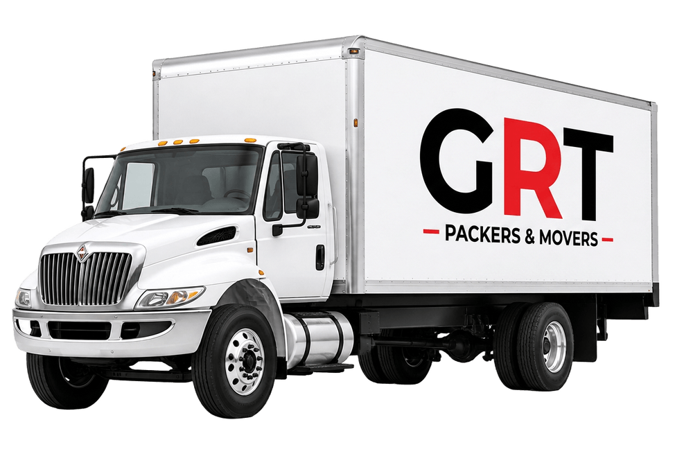 GRT Packers & Movers branded truck